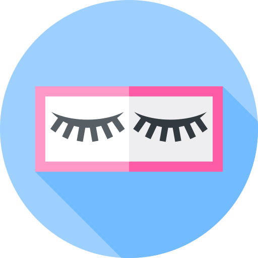 wimpern Flat Circular Flat icon