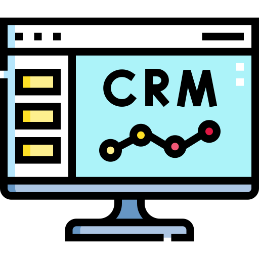 crm Detailed Straight Lineal color icon