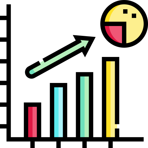 statystyka Detailed Straight Lineal color ikona