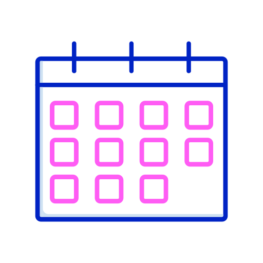calendario Generic Outline Color icono