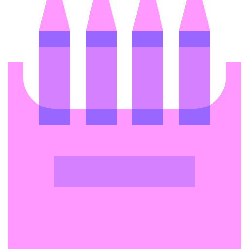 potlood kleur Basic Sheer Flat icoon