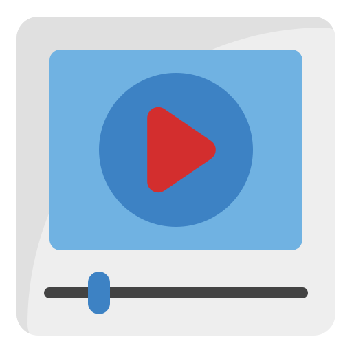 reproductor de video Generic Flat icono