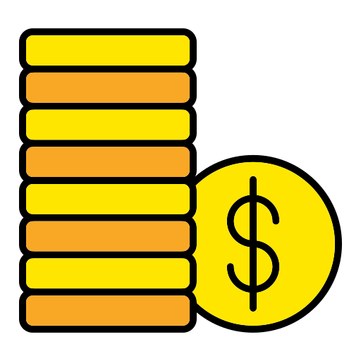 monete Generic Outline Color icona