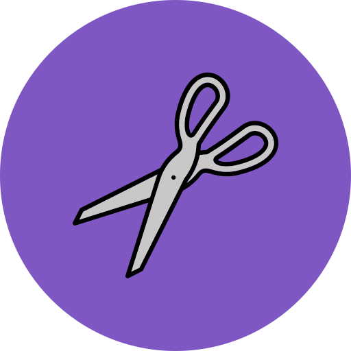 Scissor Generic Outline Color icon