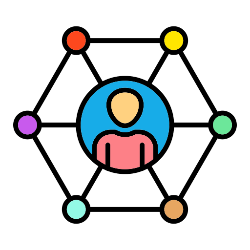 sieć Generic Outline Color ikona