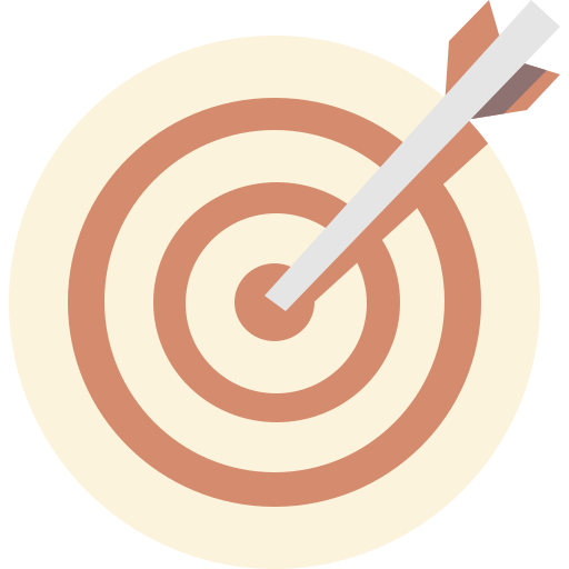 Bullseye Cartoon Flat icon