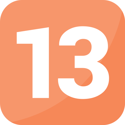 Number 13 Generic Flat icon