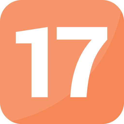 nummer 17 Generic Flat icon