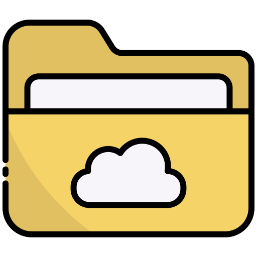 folder w chmurze Generic Outline Color ikona