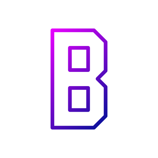 letra b Generic Gradient icono