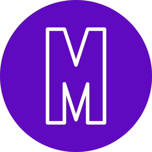 buchstabe m Generic Outline Color icon