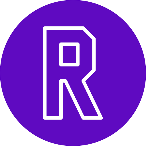 litera r Generic Outline Color ikona
