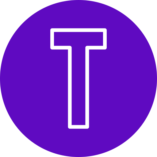 buchstabe t. Generic Outline Color icon