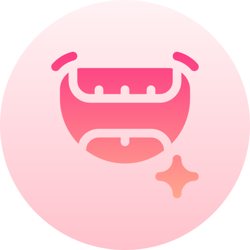 금 이빨 Basic Gradient Circular icon