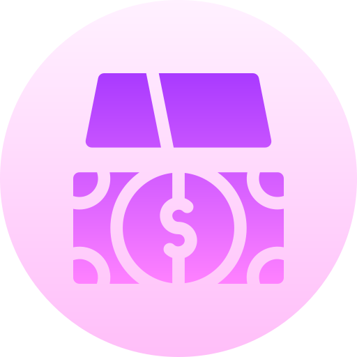 pieniądze Basic Gradient Circular ikona