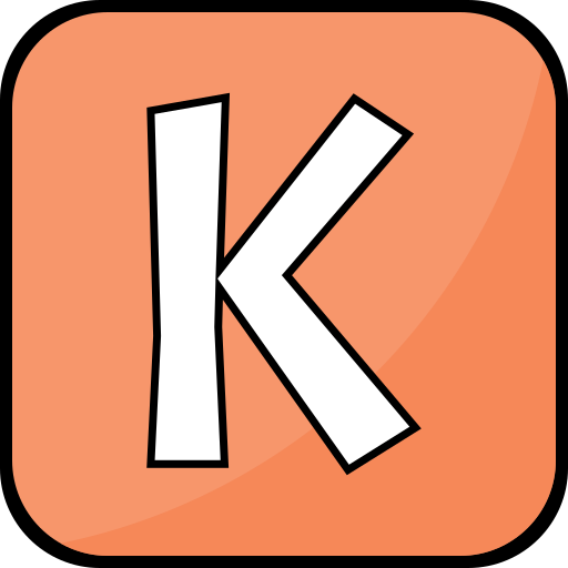 buchstabe k Generic Outline Color icon