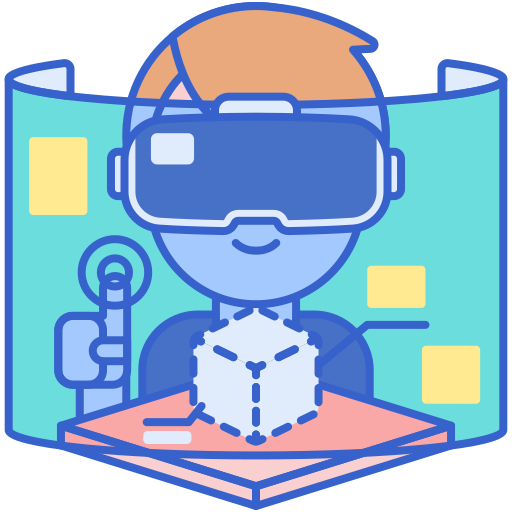 virtual reality Generic Outline Color icon