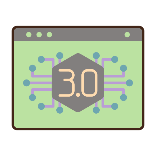 Web 3.0 Generic Outline Color icon