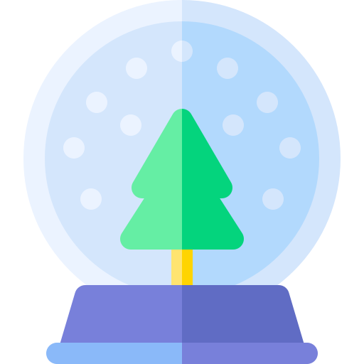 sneeuwbal Basic Rounded Flat icoon