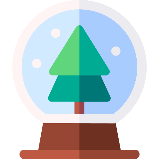 kerstcadeau Basic Rounded Flat icoon