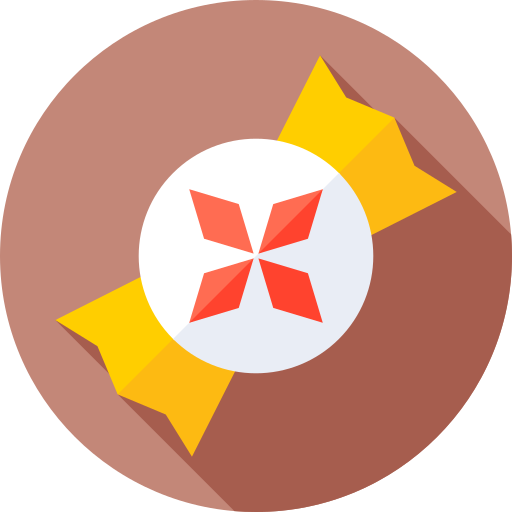 snoep Flat Circular Flat icoon