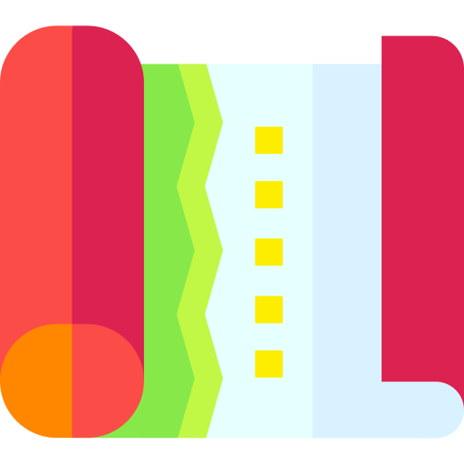 Papel de regalo Basic Straight Flat icono