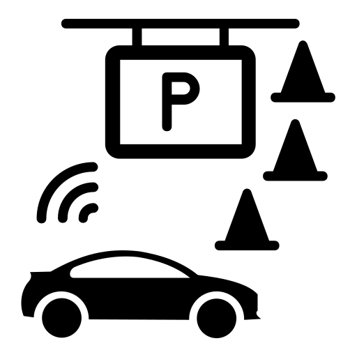 Автомобильная стоянка Generic Glyph иконка