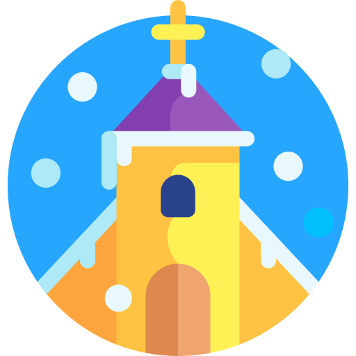 kościół Detailed Flat Circular Flat ikona