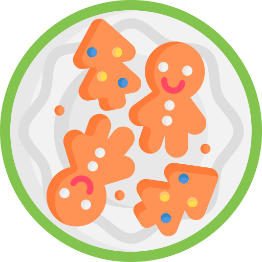 Gingerbread Detailed Flat Circular Flat icon