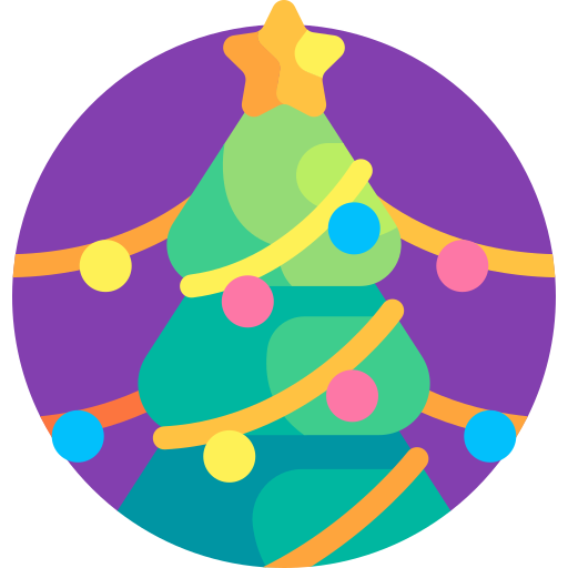 クリスマスツリー Detailed Flat Circular Flat icon