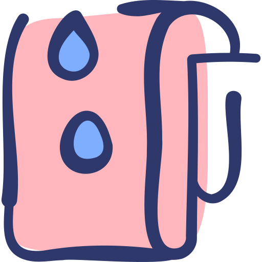 toalla mojada Basic Hand Drawn Lineal Color icono