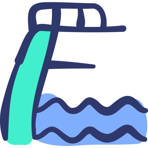 plataforma de mergulho Basic Hand Drawn Lineal Color Ícone