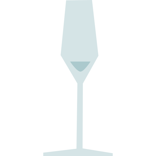 bicchiere di vino Cartoon Flat icona