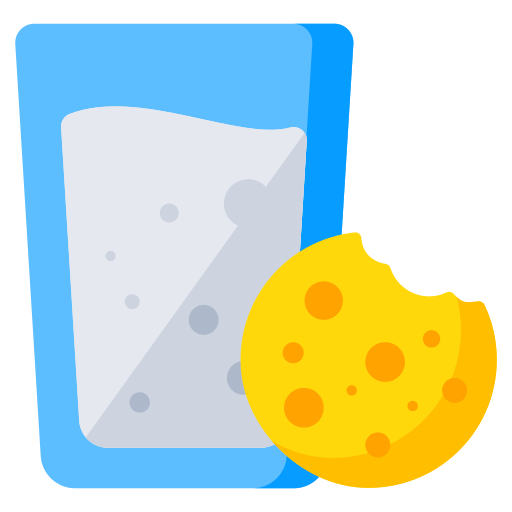 galleta y leche Generic Flat icono
