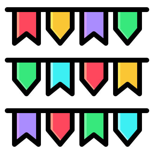 Flags Generic Outline Color icon