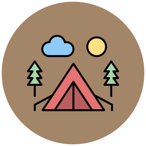 Camping Generic Outline Color icon