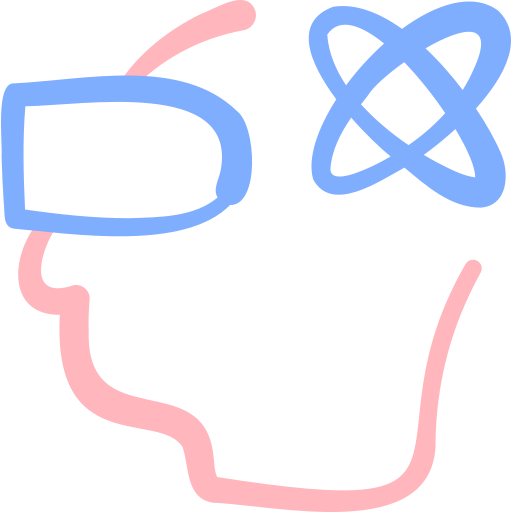 virtual reality Basic Hand Drawn Color icon