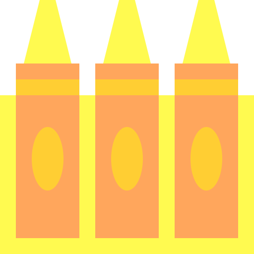 des crayons Basic Sheer Flat Icône