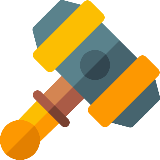 hammer Basic Rounded Flat icon