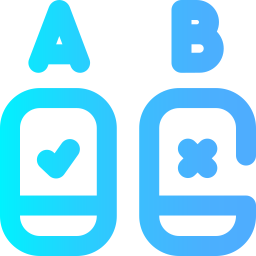 ab 테스트 Super Basic Omission Gradient icon