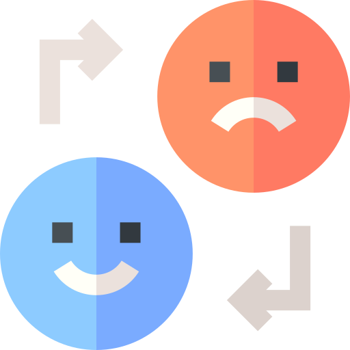 cambiamenti di umore Basic Straight Flat icona