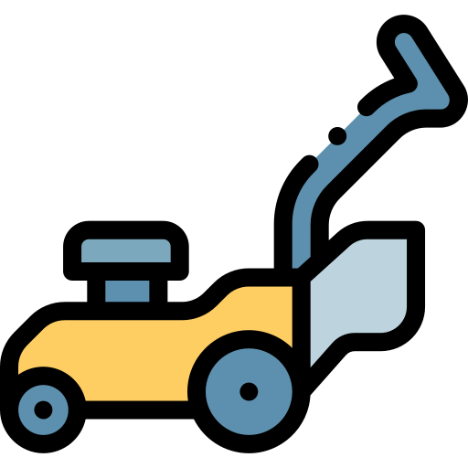 Lawnmower Detailed Rounded Lineal color icon