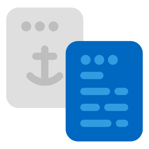 Anchor Generic Blue icon