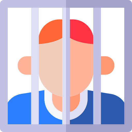gevangenis Basic Rounded Flat icoon