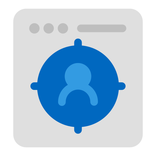 usuario objetivo Generic Blue icono