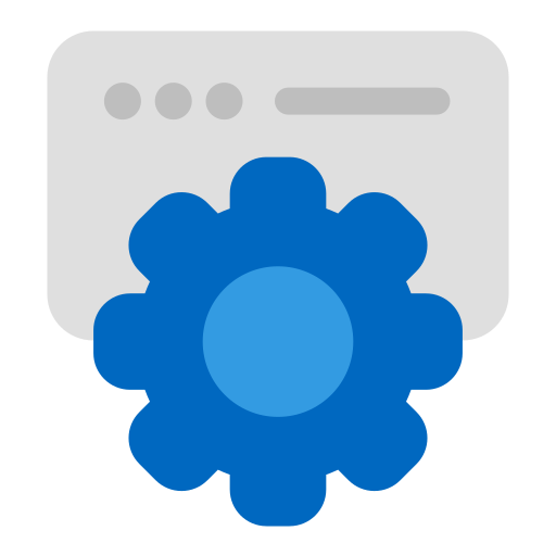 settings Generic Blue icon