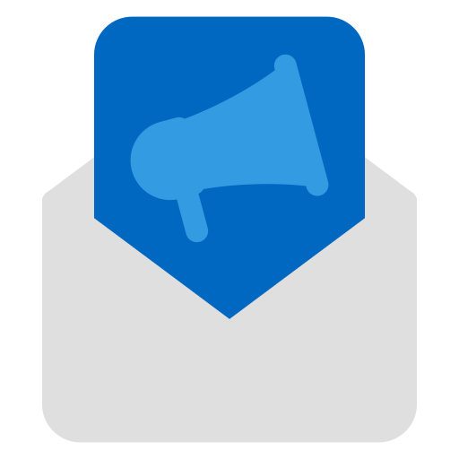 Newsletter Generic Blue icon