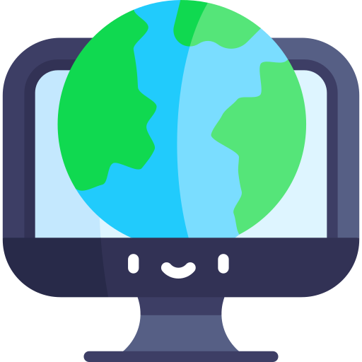 グローバルネットワーク Kawaii Flat icon
