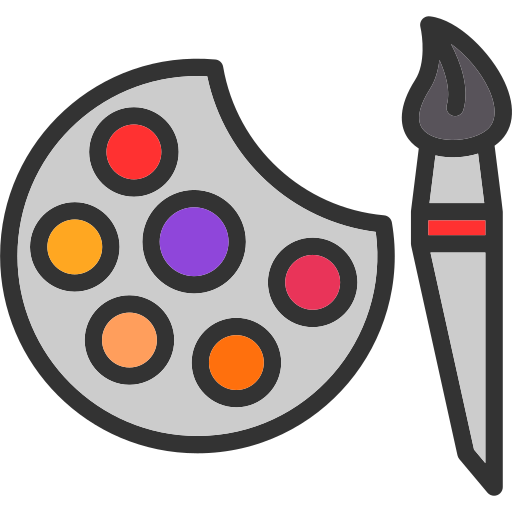 Palette Generic Outline Color icon