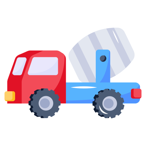 camión hormigonera Generic Flat icono